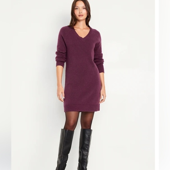 Old Navy Sweater Dress NWT Cherry Bark Large -Current style. - Picture 1 of 4